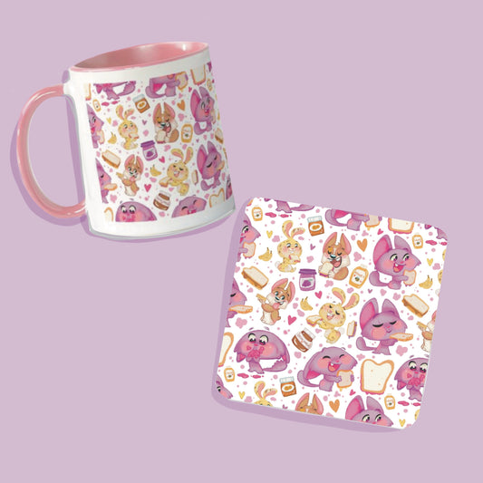 Mug & Coaster: Jelly Cat & Friends