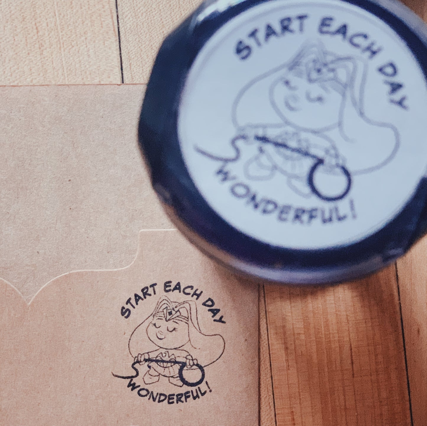 Custom Self Inking Stamp with Existing Character
